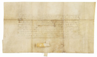 Pergament-Urkunde des Markgrafen Jobst [Jobst von Mähren, auch Luxemburg (1354-1411)]