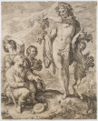 Verehrung des Bacchus [Jan Pieterszoon Saenredam (1565-1607) Hendrik Goltzius - nach (1558-1617)]