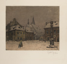 Stadtplatz im Winter [Jaromír Stretti - Zamponi (1882-1959)]