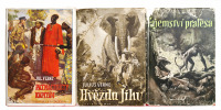 8 svazků verneovek s ilustracemi Zdeňka Buriana [Jules Verne (1828-1905) Zdeněk Burian (1905-1981)]