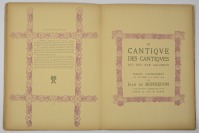 LE CANTIQUE DES CANTIQUES QUI EST SUR SALOMON [František Kupka (1871-1957), Jean de Bonnefon (1867-1928)]