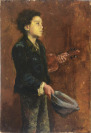 Slepý houslista [Marie Antoinette Marcotte (1869-1929)]