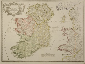 LANDKARTE VON IRLAND [Franz Johann Joseph von Reilly (1766-1820), Kilian Ponheimer (1757-1828)]