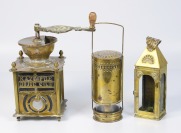 Set of brass objects