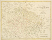 Dvojice map Českých zemí [Antonio Zatta (1722-1804) Daniel Lizars (1793-1875)]