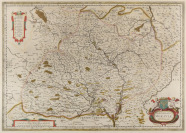Karte Mährens von J. A. Komenský [Jan Amos Komenský (1592-1670) Johannes Janssonius (1588-1664)]