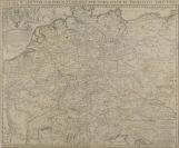 Karte der deutschen Postämter "POSTARUM SEU VEREDARIORUM STATIONES PER GERMANIAM ET PROVINCIAS ADIACENTES" [Johann Baptist Homann (1664-1724)]