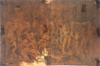 Allegorie des Todes und des Ruhmes [Marco Dente (1493-1527), Rosso Fiorentino - nach (1494-1540)]