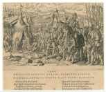 Kaiserlager in Ingolstadt im Jahr 1546, Nr. IX aus dem Zyklus Die Siege Karls V. [Dirk Volkertsz Coornhert (1522-1590) Maarten van Heemskerck (1498-1574)]