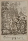 Aeneas und Dido in der Unterwelt (Vergilius: Aeneis, Buch VI.) [Wenceslaus Hollar (1607-1677) Francis Cleyn (1589-1658)]