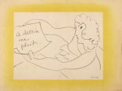 Ce dessin me plaît, carton d`invitation de la galerie Maeght [Henri Matisse (1869-1954) Aimé Maeght (1906-1981)]