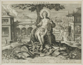 Zwei Kupferstiche aus der Serie Schema, seu Speculum Principum [Jan Sadeler (1550-1600) Johannes Strada (1523-1605)]
