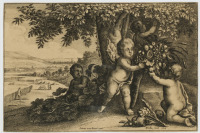 Allegory of the Earth from the Four Elements series [Václav Hollar (1607-1677) Pieter van Avont (1600-1652)]