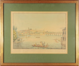 Pohled ze Starého Města na Pražský Hrad [Karel Postl (1769-1818)]