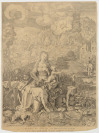 Madonna mit Jesuskind in Landschaft [Aegidius Sadeler (1570-1629)]