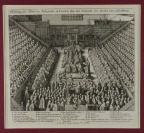 Session of the London Parliament - Judgment on Earl Stafford [Václav Hollar (1607-1677)]