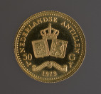 Gold Commemorative Coin 50 Gulden