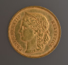Zlatá mince 20 franků Libertas []