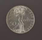 Pětice stříbrných pamětních mincí