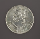 Vier Silberne Gedenkmünzen: 10. Jubiläum Befreiung der Tschechoslowakei
