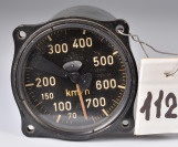 0112 Fl.22240, Fahrtmesser 70 – 750 km/h, Me 109, Me 110, Fw 190 []